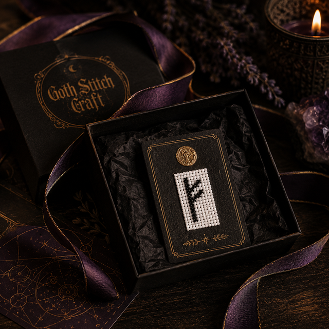 Fehu — The wealth rune. Stitch it, wrap it, gift it.