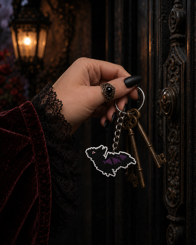Gothic cross stitch pattern preview